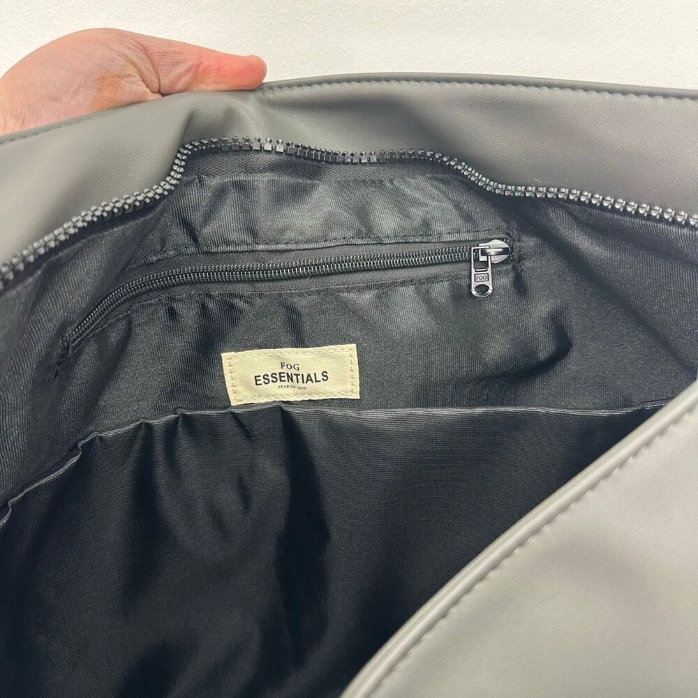 Fear of God Essentials Charcoal Grey Convertible Shoulder Tote Bag - Picture 11 of 16
